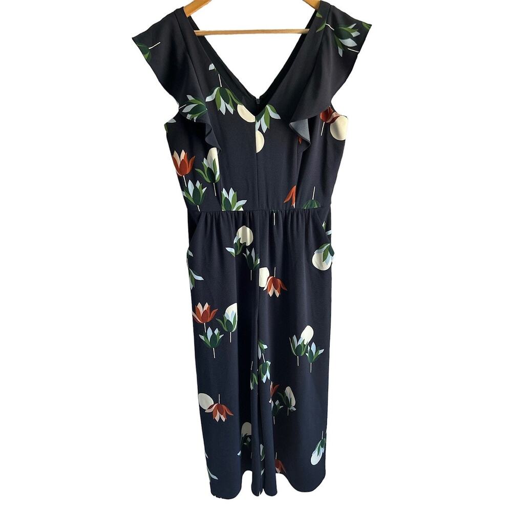Ann Taylor Factory Women’s Size 4 Mod Floral Jumpsuit Romper